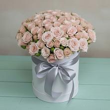 Цветочная композиция из Розы в шляпной коробке #REPLACE_PRED# Велижи