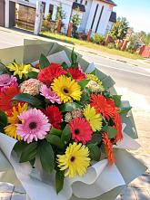 Букет цветов из:  Герберы #REPLACE_PRED# Велижи