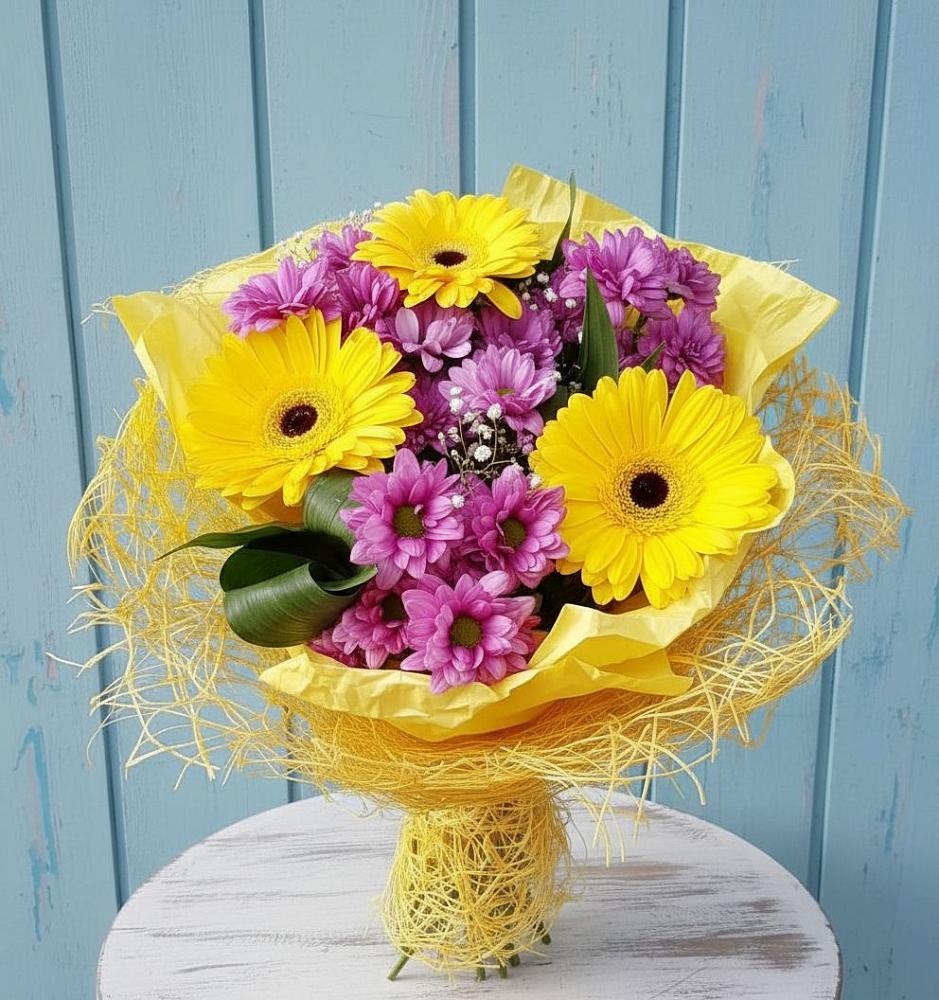 Букет цветов из: Хризантемы и Герберы в Велижи