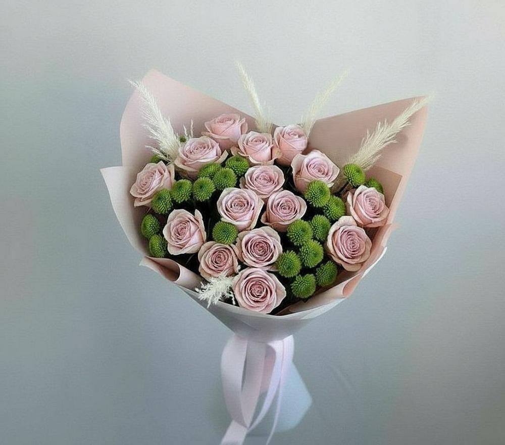 Букет цветов из: Розы и Хризантемы в Велижи