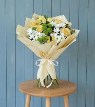 Букет цветов из:  Хризантемы и Розы в Велижи