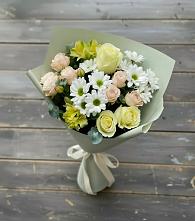 Букет цветов из:  Альстромерии, Розы и Хризантемы в Велижи