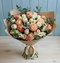 Букет цветов из:  Альстромерии и Розы в Велижи